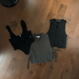 Black and Grey Top Bundle - Forever 21, Lioness, Pretty Garbage